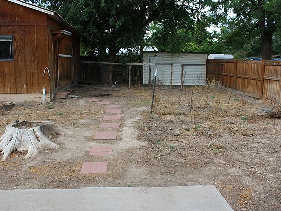 Fenced back yard