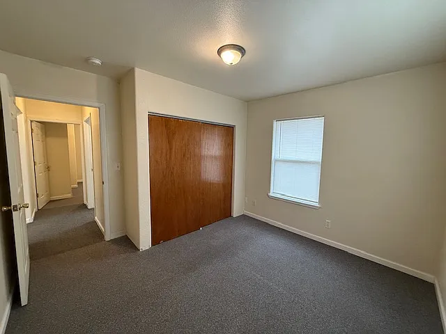 Front bedroom, new custom built closet