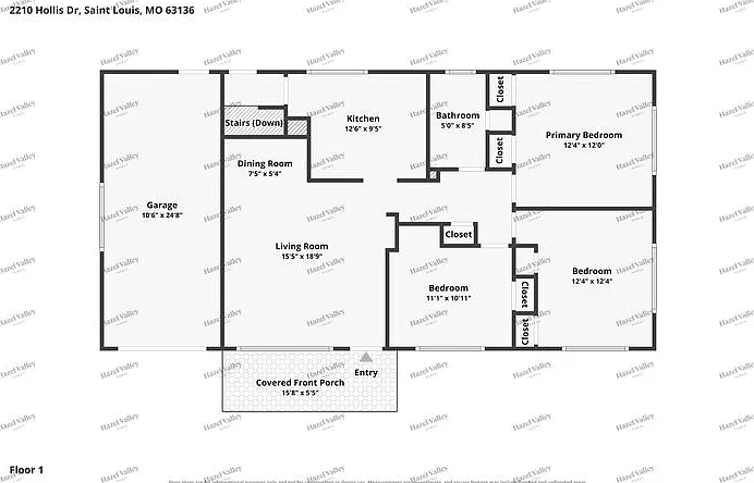 3 bed, 1.0 bath, 1014 sqft, $1,340 — Photo 2