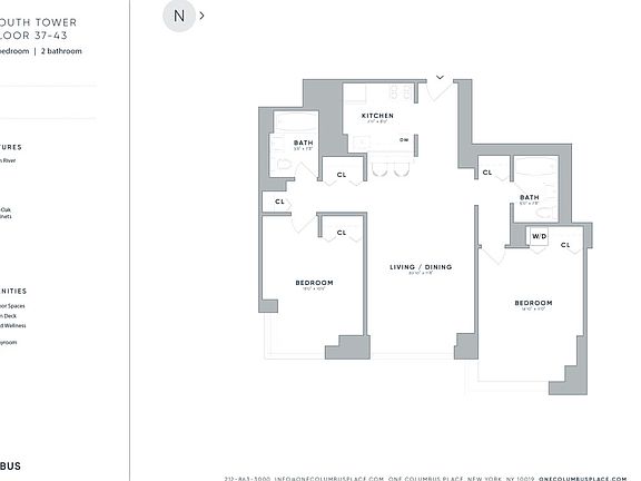 2nd image of 1 Columbus Pl APT S38a