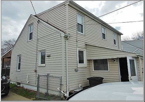 Rear view driveway side