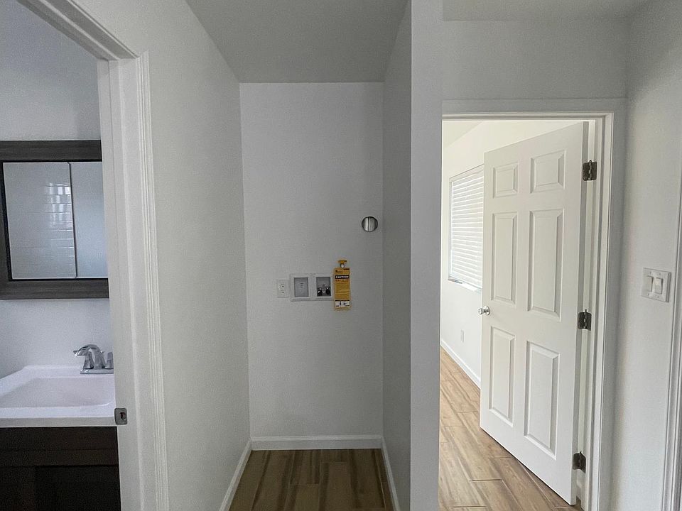 hookups for the washer and dryer