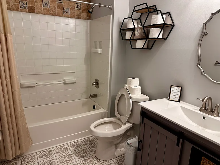 Your private bathroom.