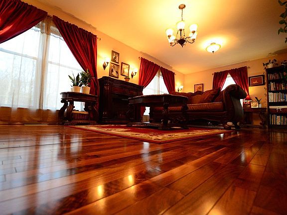 canadian walnut hardwood flooring with mahogany and maple border