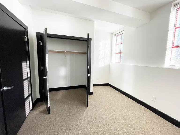 Closet inside a bedroom at 3 Points Loft.