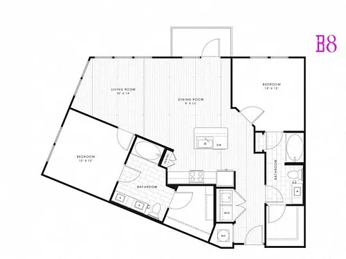 Floor plan B8