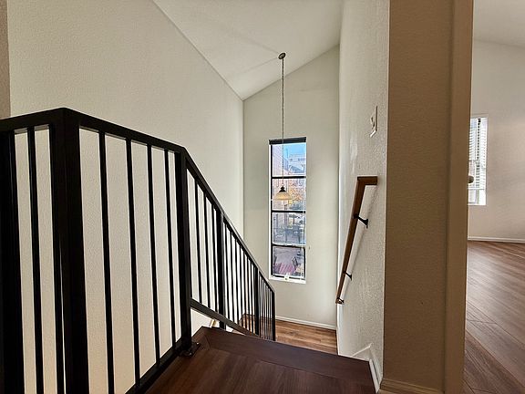 Lots of natural light facing the back courtyard.