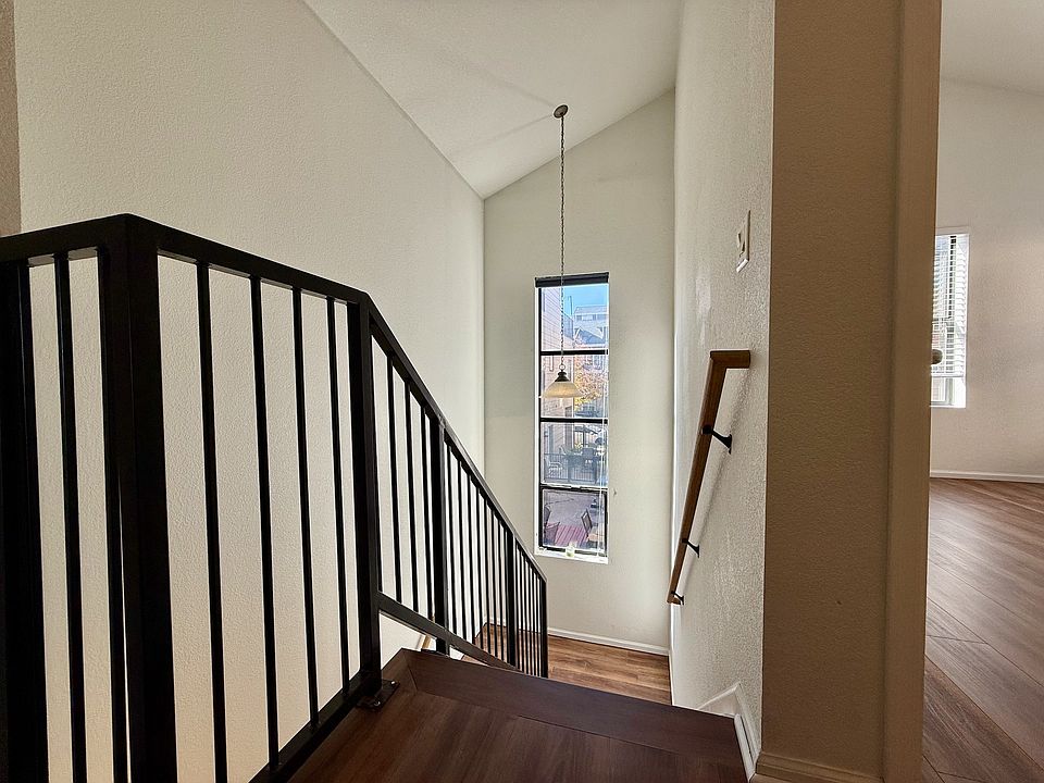 Lots of natural light facing the back courtyard.