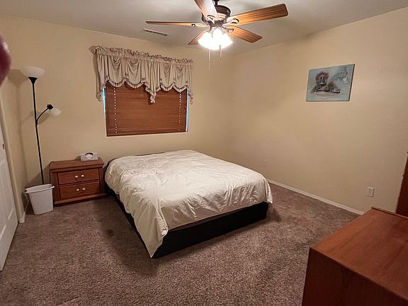 Private, spacious, bedroom with large closet. Queen bed, night stand, television and two dressers provided. (Furniture may be replaced with tenant owned choices if desired)