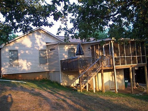 View of the back of the home 