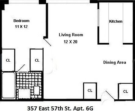 2nd image of 351 E 57th St #6G