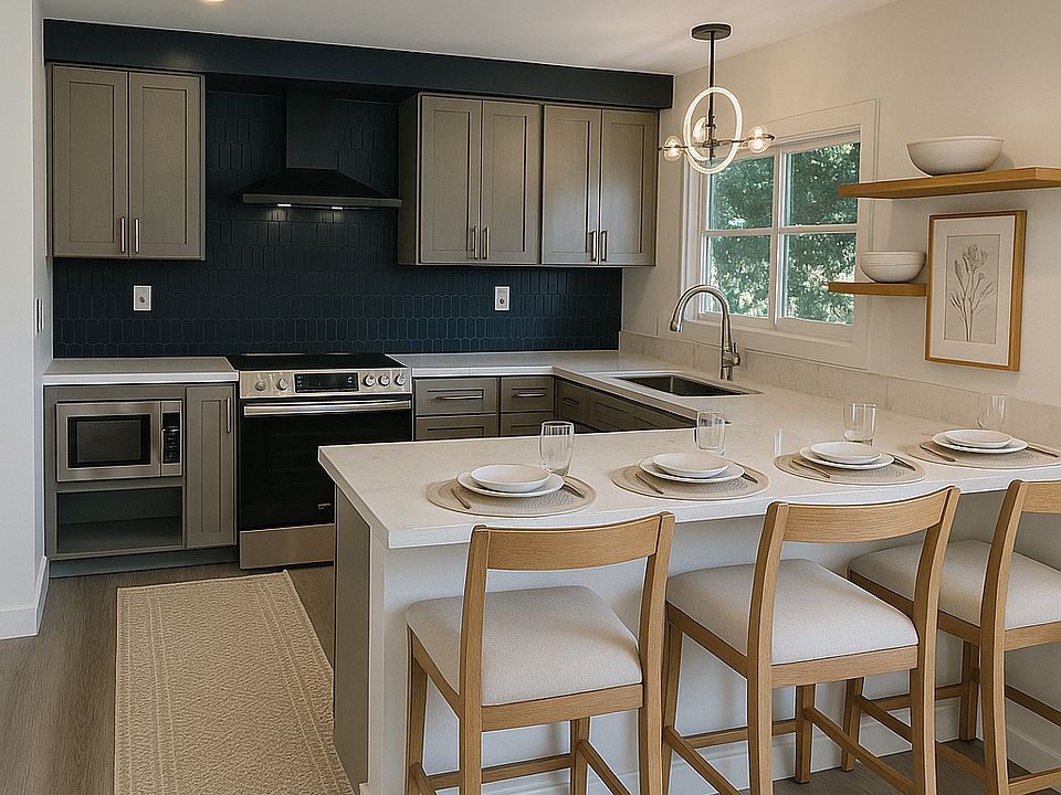 New Kitchen - Photos are enhanced with AI-generated virtual furnishings for illustrative purposes