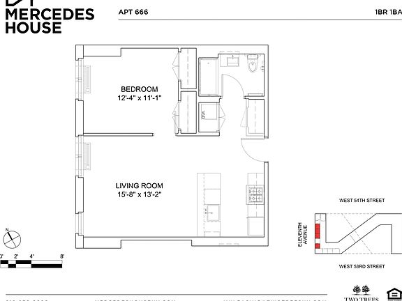 2nd image of 550 W 54th St #666