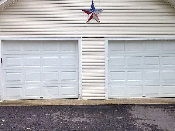 Detached garage has upstairs