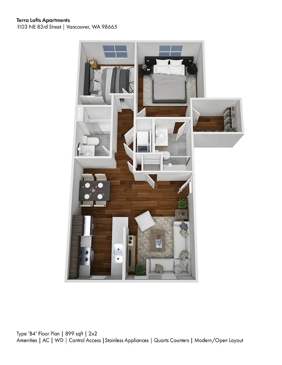 Floor plan Two Bedroom C