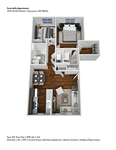 Floor plan Two Bedroom C