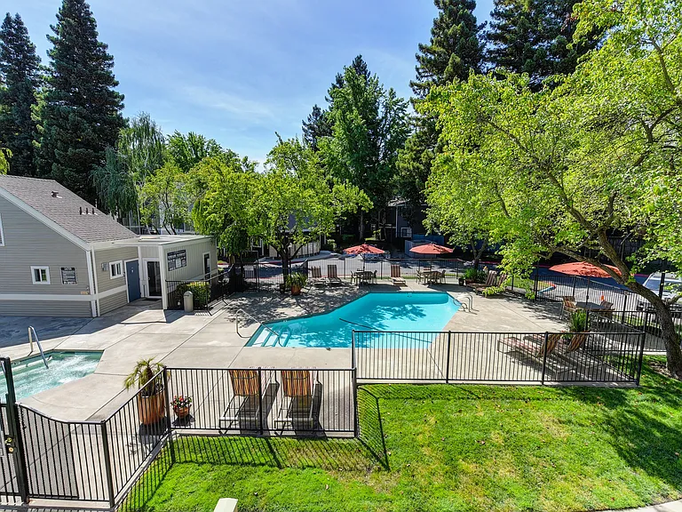 Upper View of Pool Area