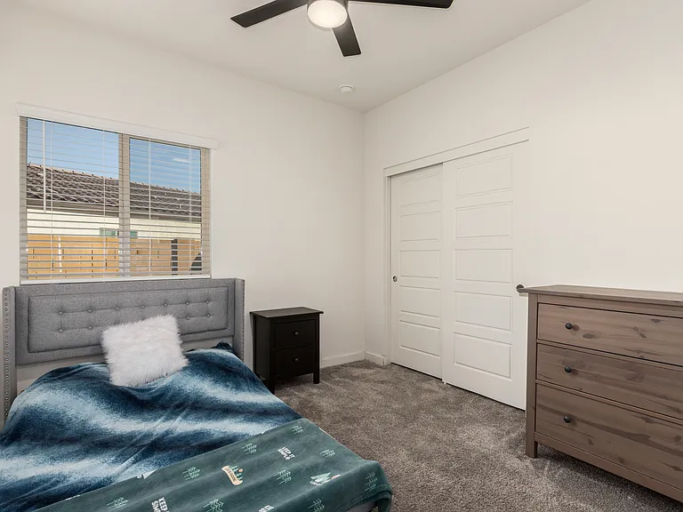 Bedroom with private bath attached