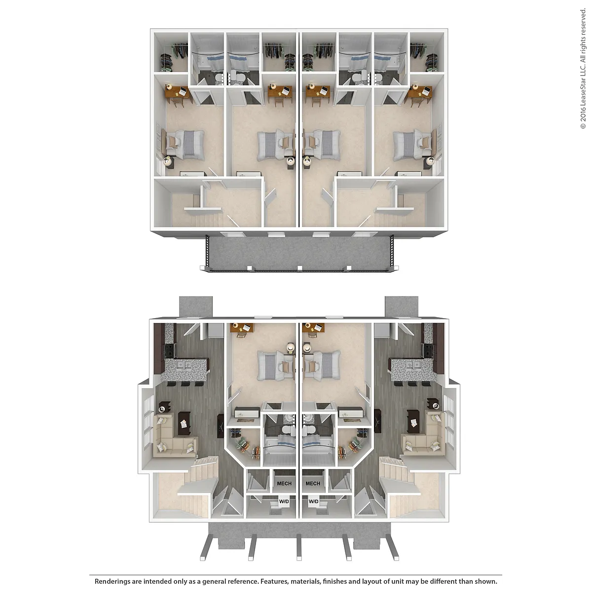 Floor plan 3 Duplex Upper Deck