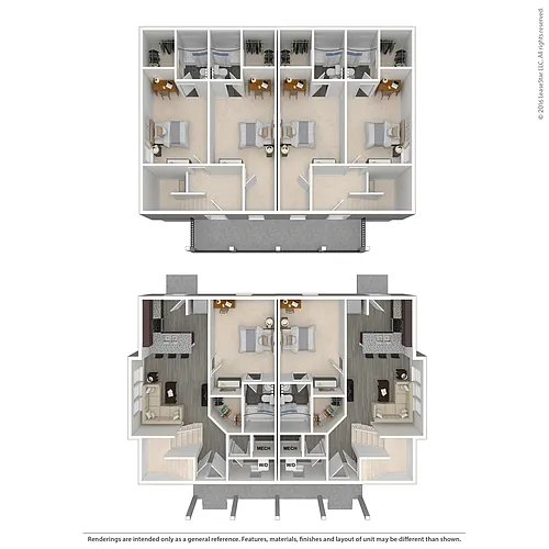 Floor plan 3 Duplex Upper Deck