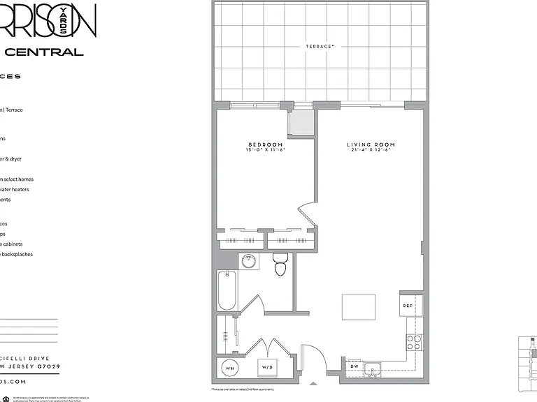A2B10 floor plan Harrison Yards