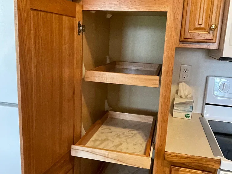 Kitchen pantry with pullouts