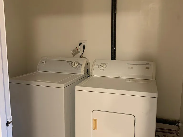 laundry room inside the unit