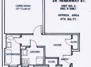 26 Hemenway St APT 39, Boston, MA 02115