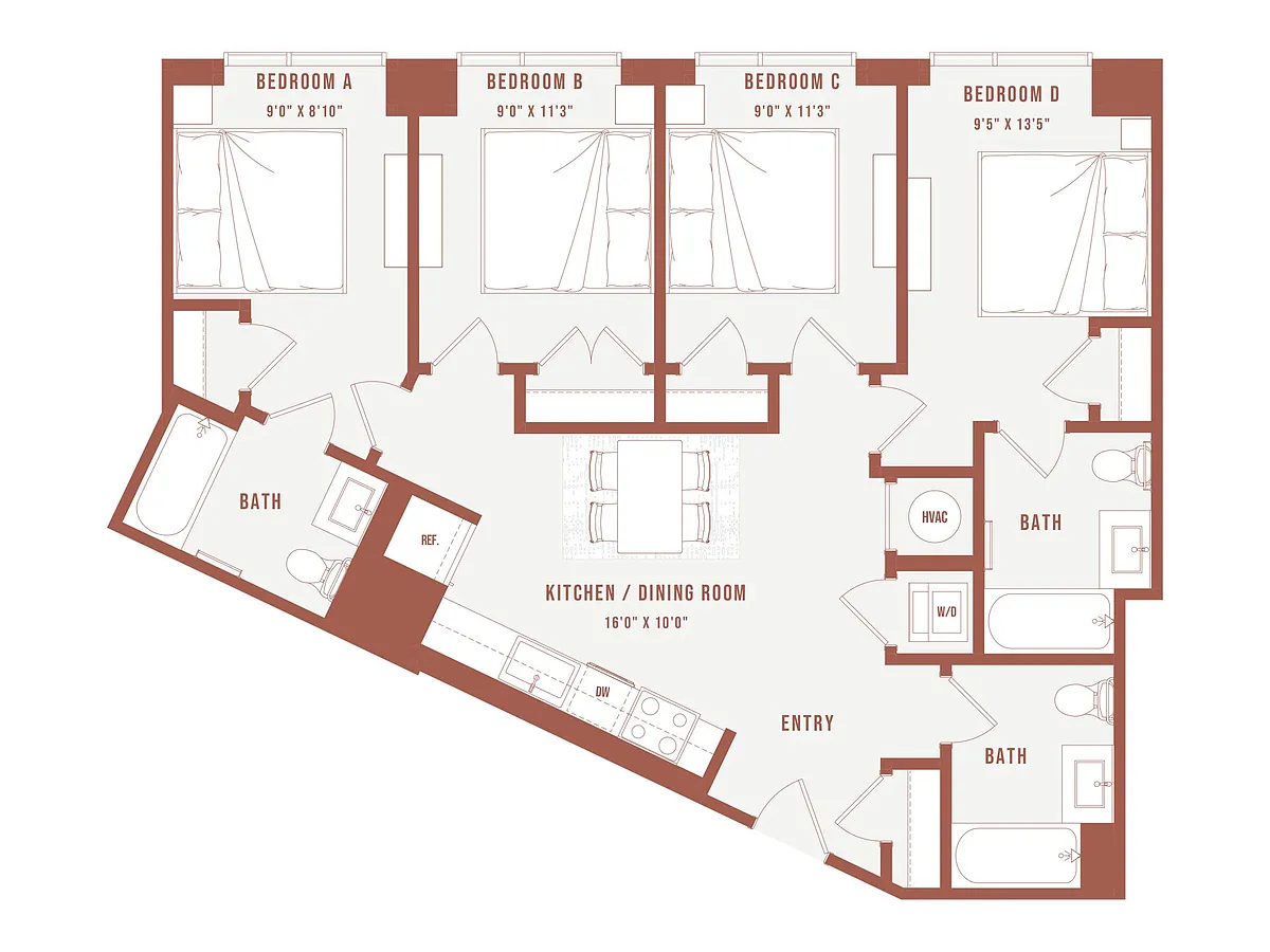 Floor plan Colette Co-Living I2