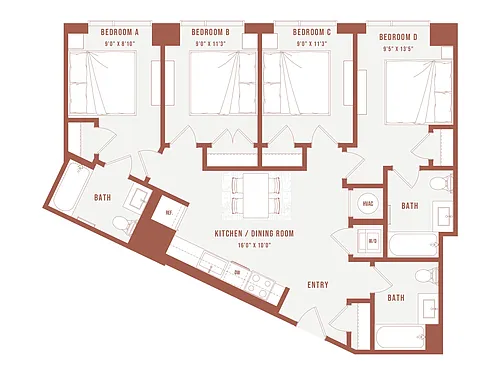 Floor plan Colette Co-Living I2