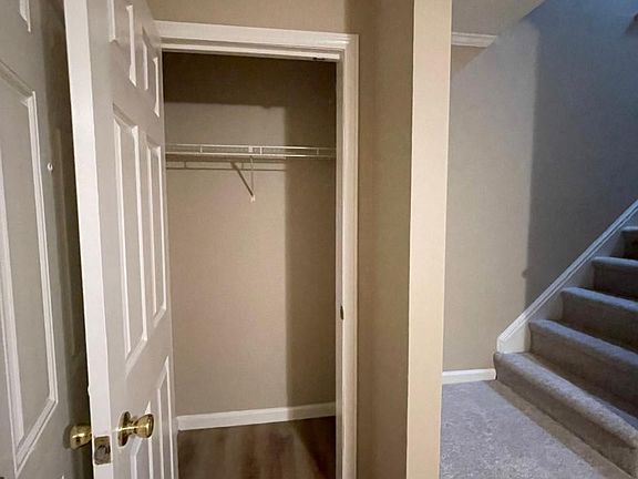 Coat closet at entrance