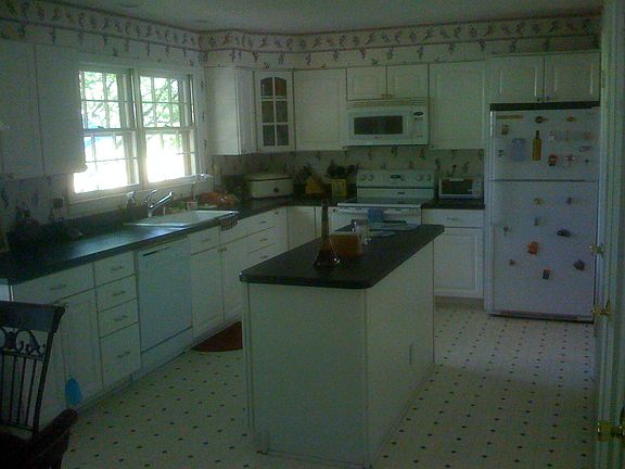 Kitchen with granite counter tops