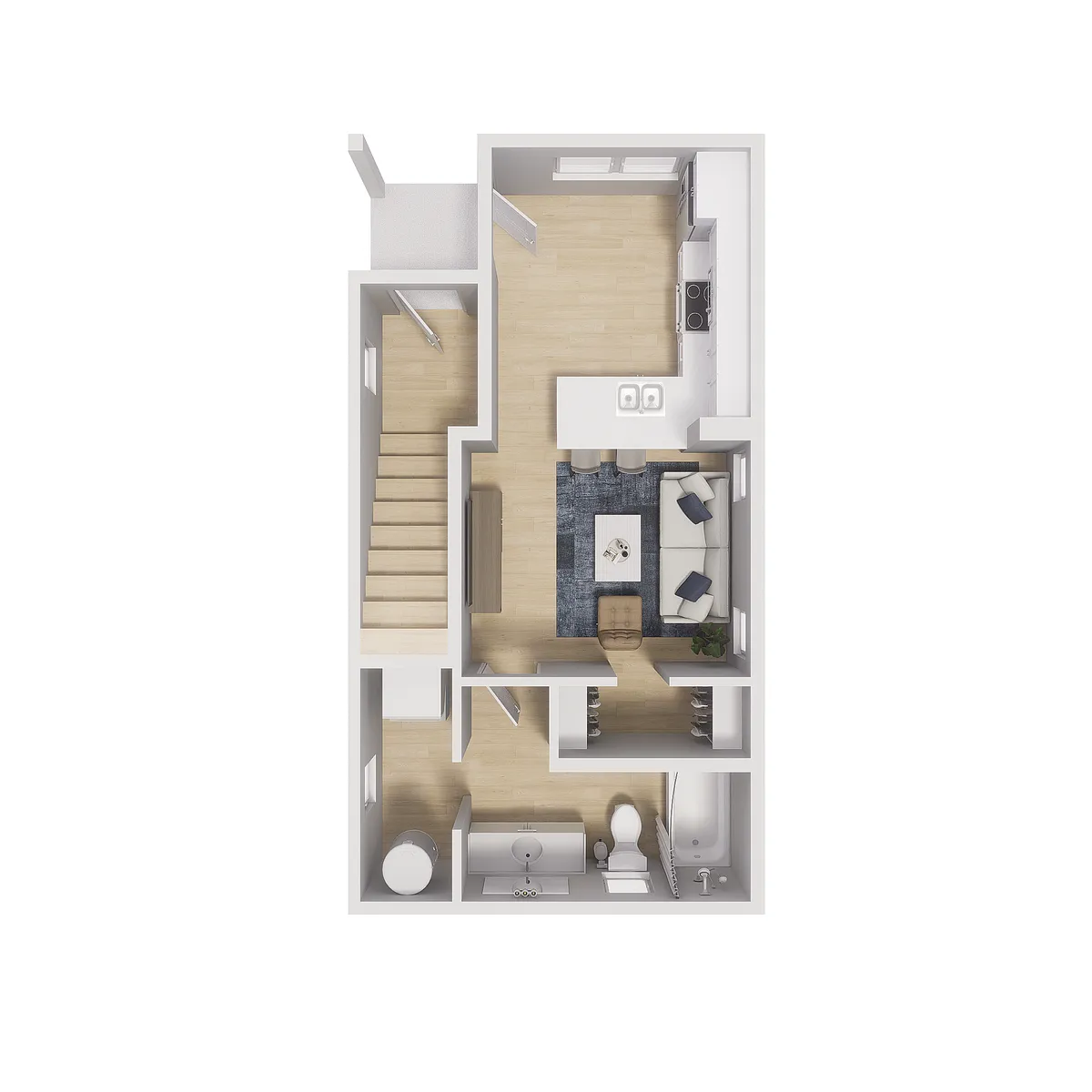 Floor plan 0x1 - 422 sqft - S1