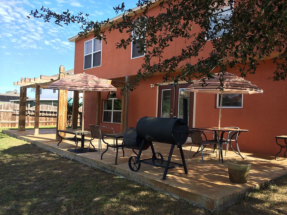 Beautiful backyard BBQ area