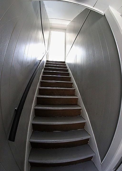 stairs to upper portion