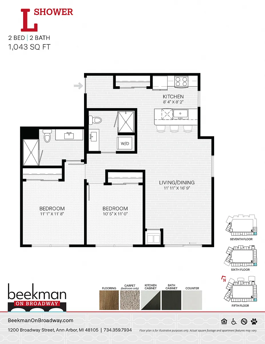 Floor plan L Shower