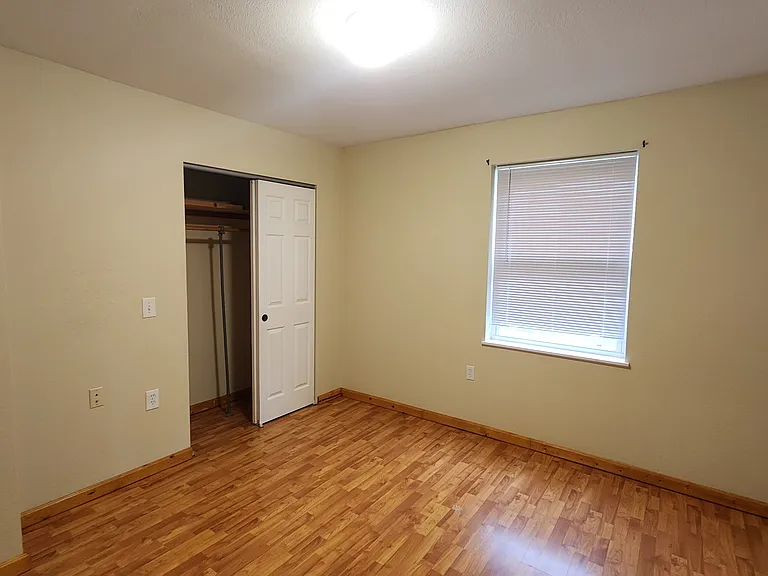 Bedroom with closet