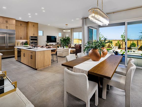 Dining, Kitchen Great Room of Model Home