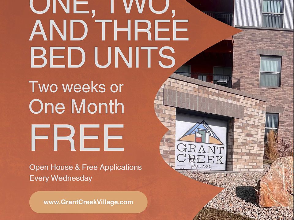 1st month free
One, Two, & Three bedrooms