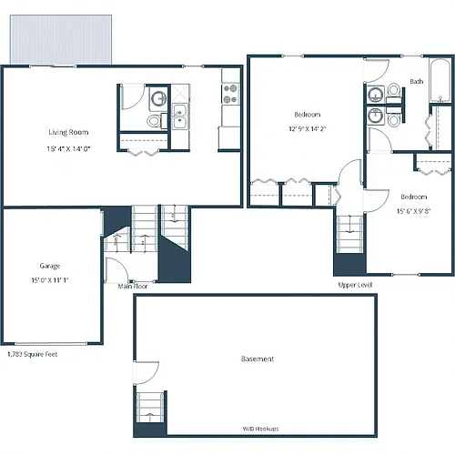 Floor plan Townhome 215C