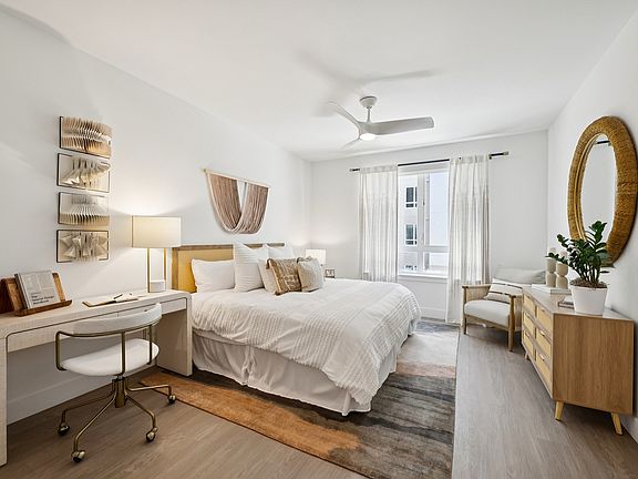 Large bedroom with desk space