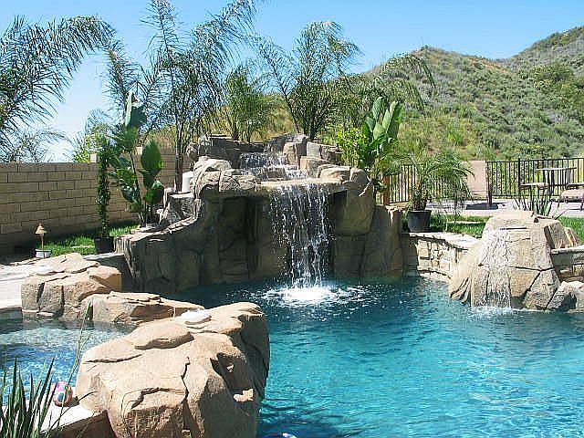 Pool and Waterfall
