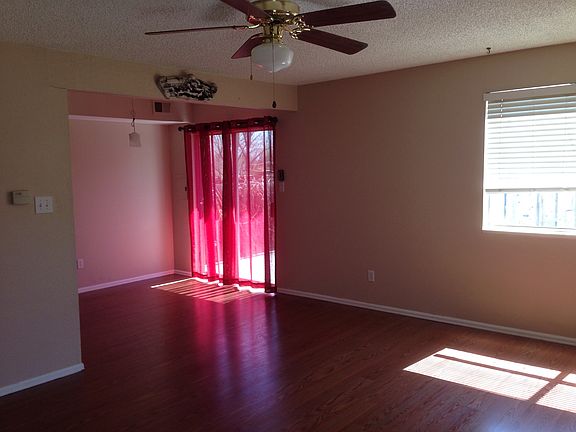 Dining room with sliding door to patio