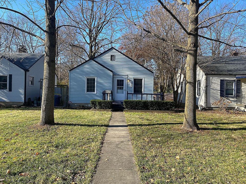 Front yard, trees, porch