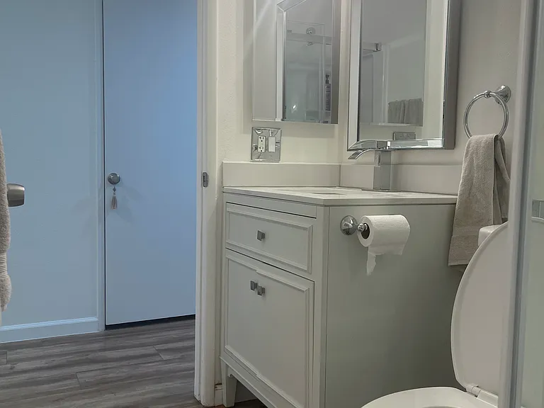Your full private bath (view looking out from shower).