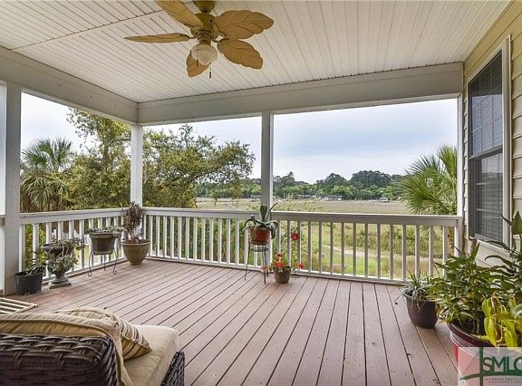 Second floor covered deck