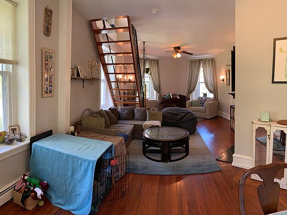 First Floor living area: 36' x 14' with Turret and Fireplace