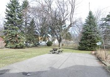 Large open back yard