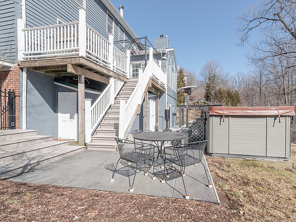Deck, patio and hot tub