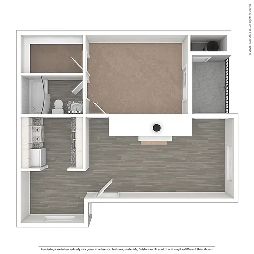 Floor plan 1 Bed / 1 Bath Standard
